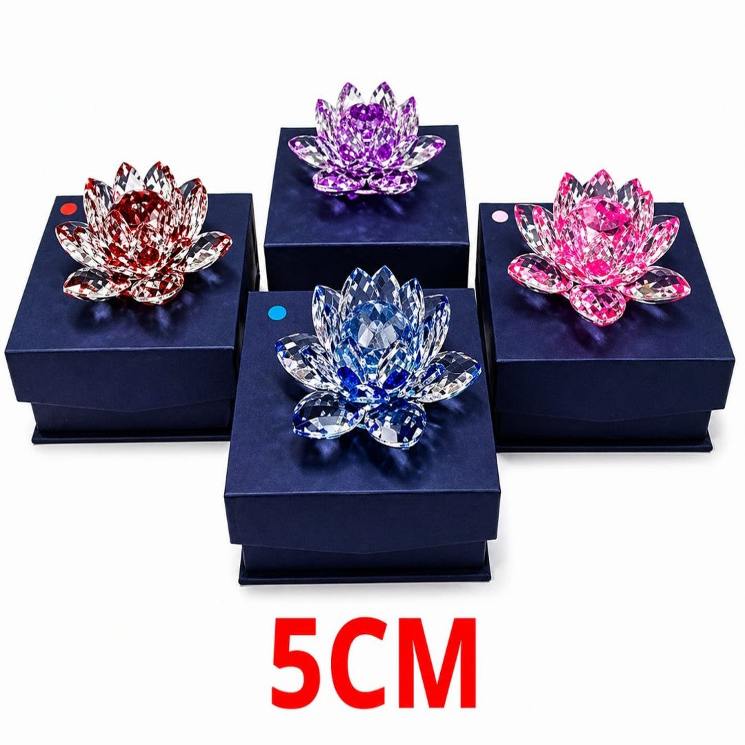 FLOR LOTO CRISTAL 5CM