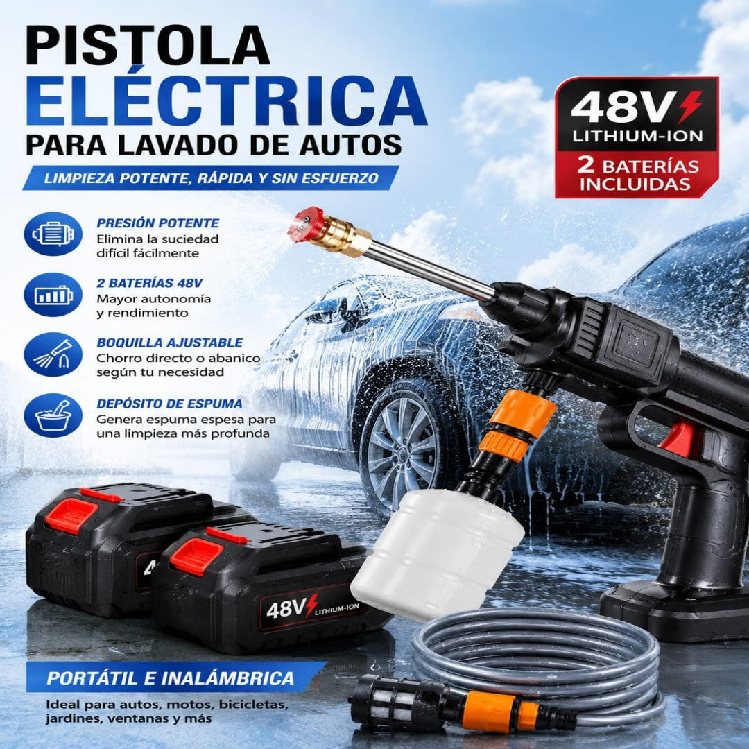 HIDROLAVADORA PORTATIL BATERIA 2*1200MA