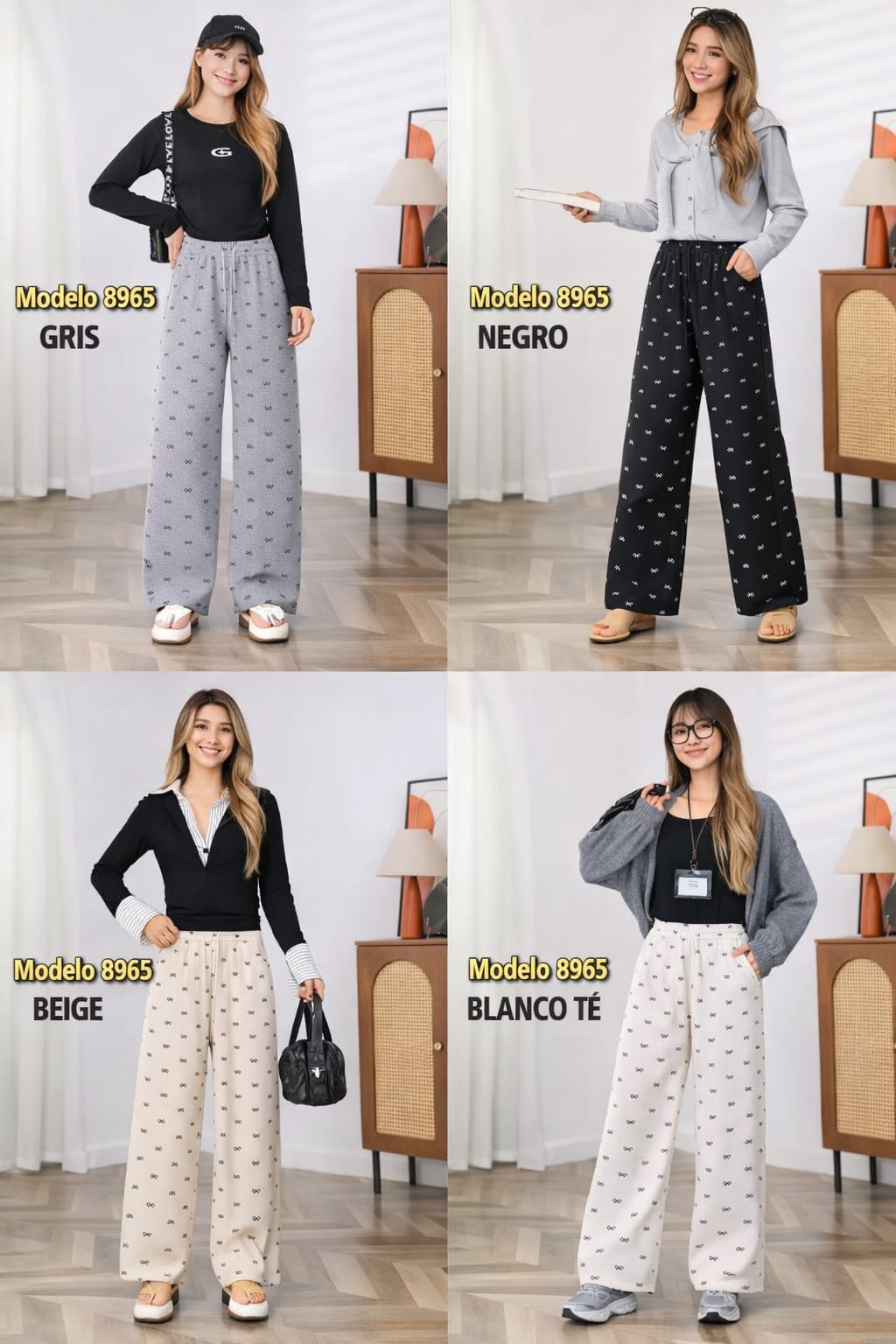 PANTALON MUJER MARIPOSA 8965