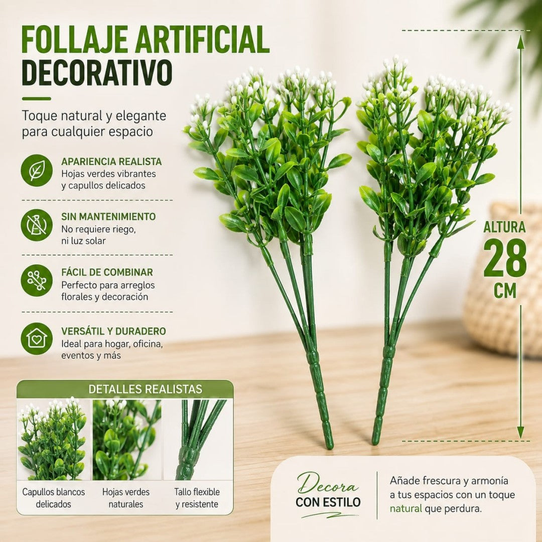 RAMA ARTIFICIAL FLOR 28CM 2