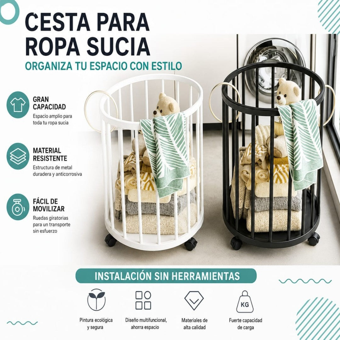 CANASTA PARA ROPA SUCIA CPN RUEDA