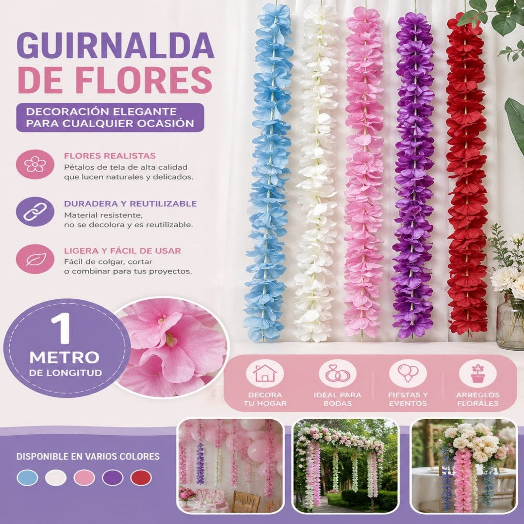 TIRA FLOR ARTIFICIAL 1M
