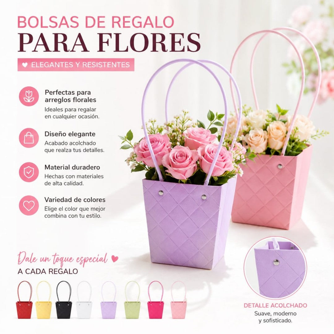 BOLSA CANASTA PARA FLORES GDE