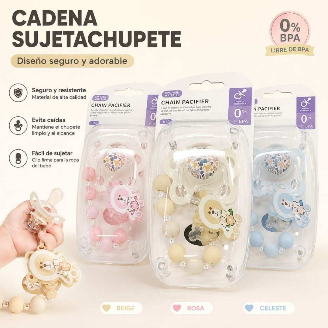 SET DE CHUPETA CON SUJETADOR WZ-29-A-Y