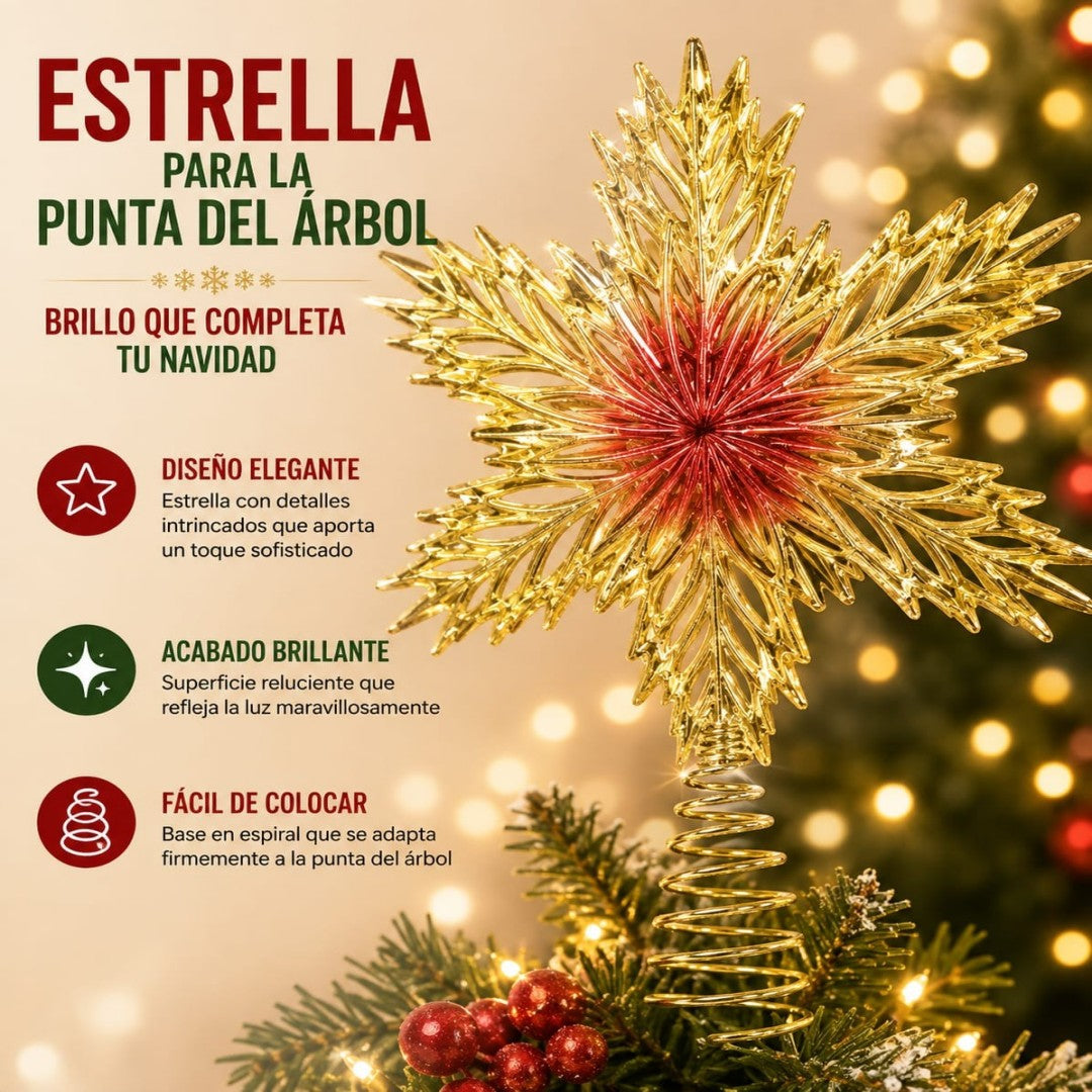 ESTRELLA PARA ARBOL 2 COLOR