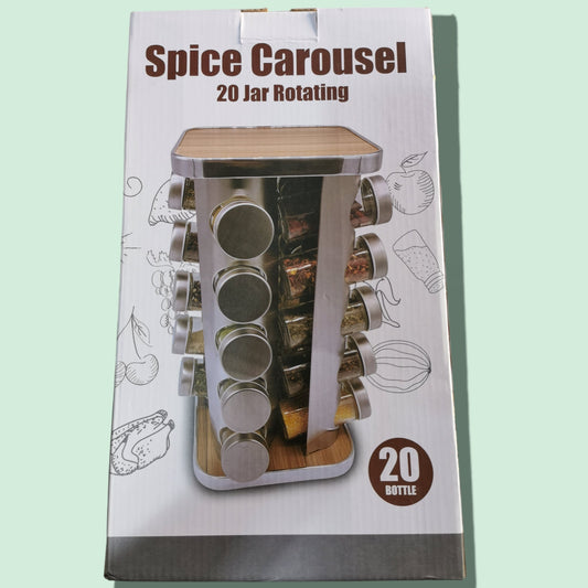 ESTANTE GIRATORIO P/ESPECIES 20PCS