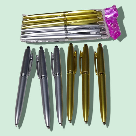 LAPICERO 6PCS BOLSA DORADO