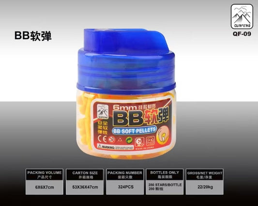 BALAS SILICONA 6MM TARRO 280PCS