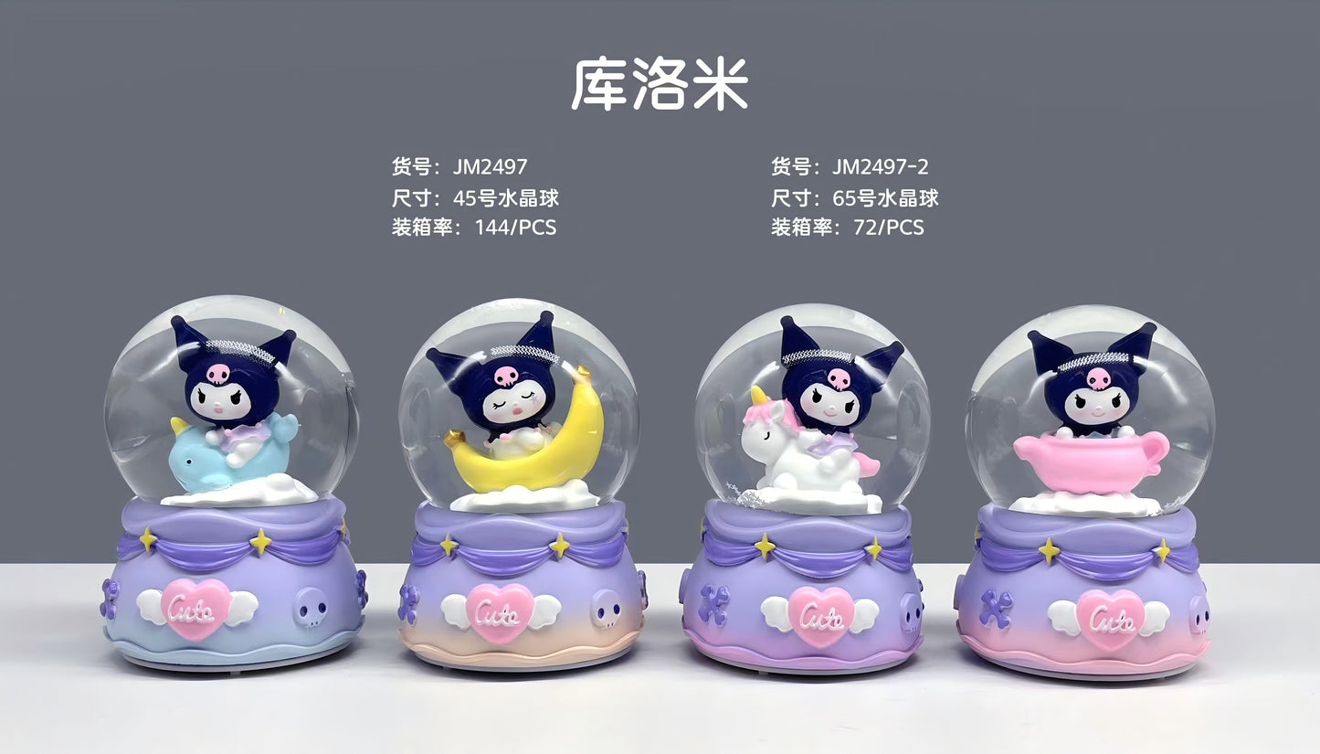 BOLA DE CRISTAL CON LUZ KUROMI 2497-2 6.5CM