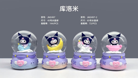 BOLA DE CRISTAL CON LUZ KUROMI 2497-2 6.5CM