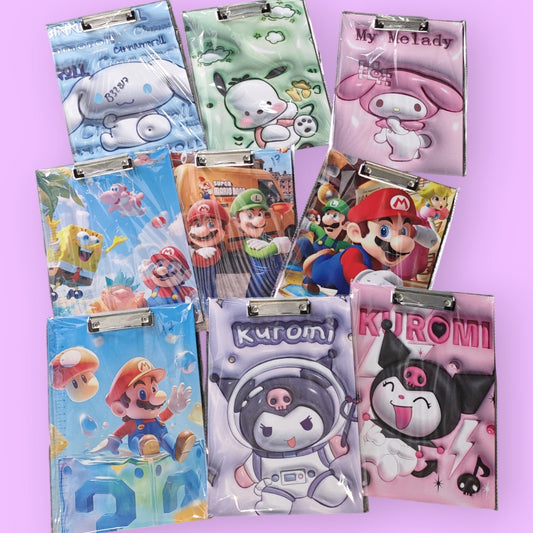 TABLA CON PRENZA A4 PERSONAJE B