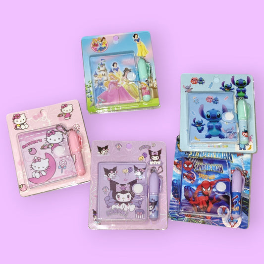 SET DIARIO NOTAS+LAPICERO E-005 PERSONAJE