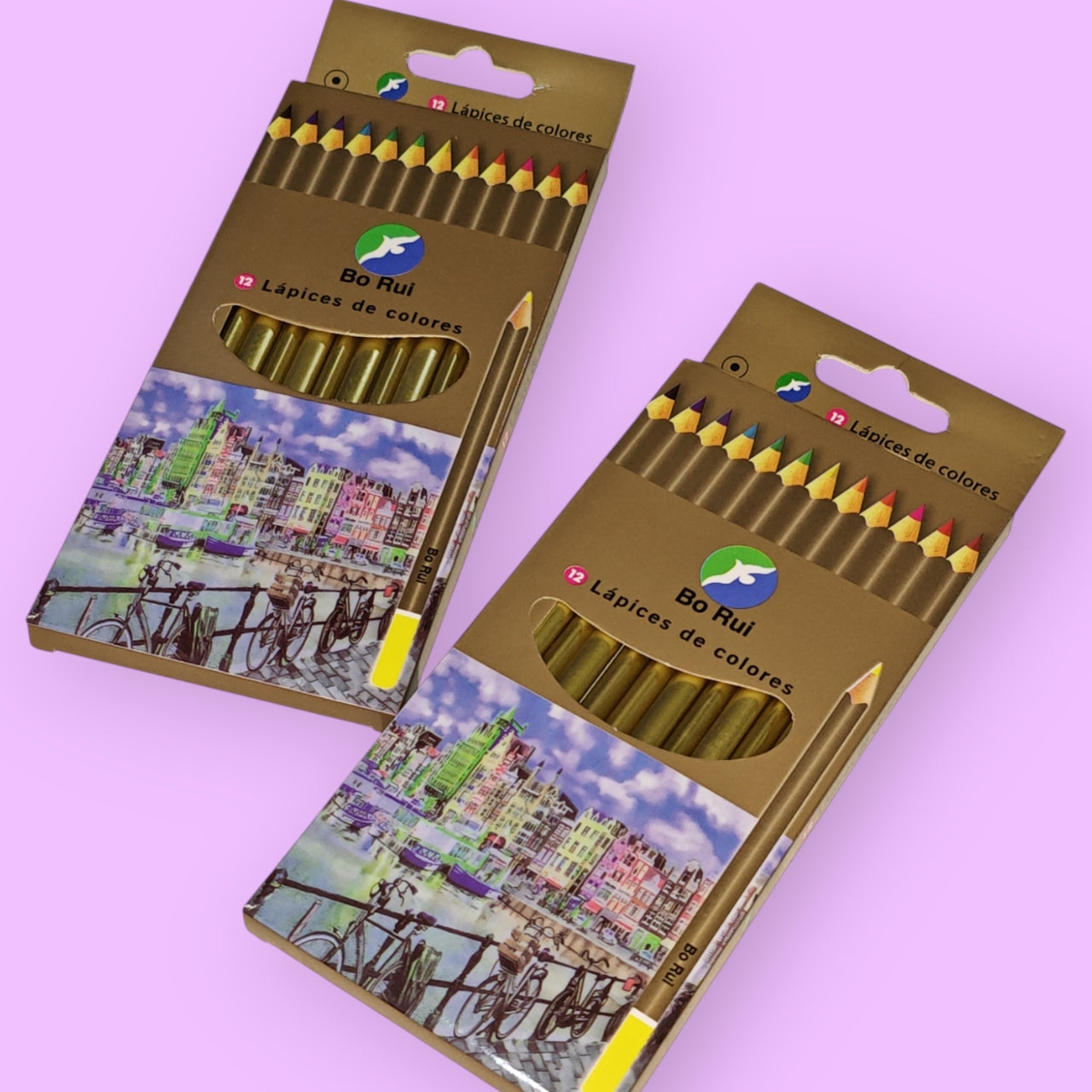 LAPICES COLOR 12PCS DORADO