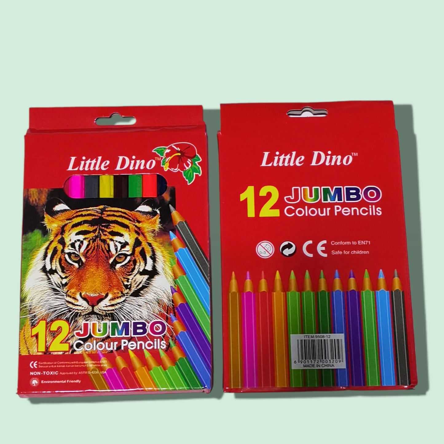 LAPICES DE COLOR CRUESO 12PCS TIGRE