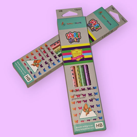 LAPICES 12PCS HB MARIPOSA