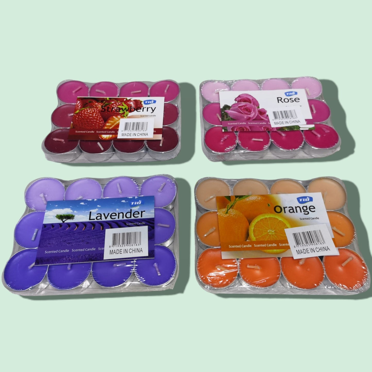 CANDELA VELAS 12PCS COLOR