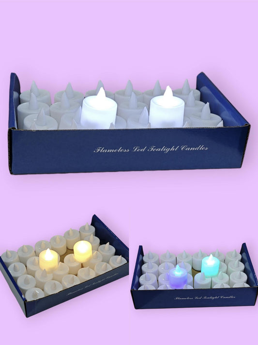 CANDELA LED BLANCA 3CM CALIDO