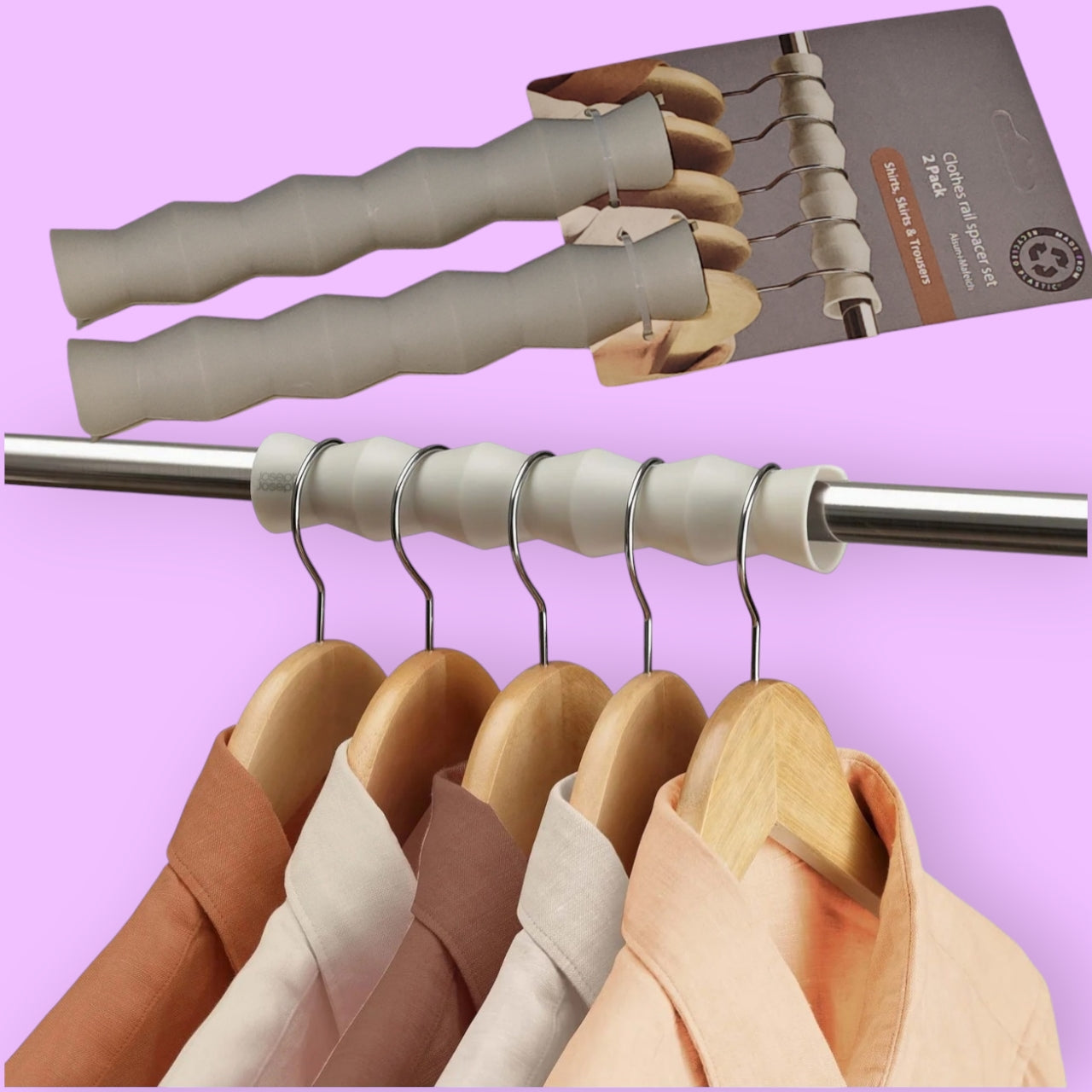 SEPARADORES PARA BARRAS DE ROPA 2PCS W678