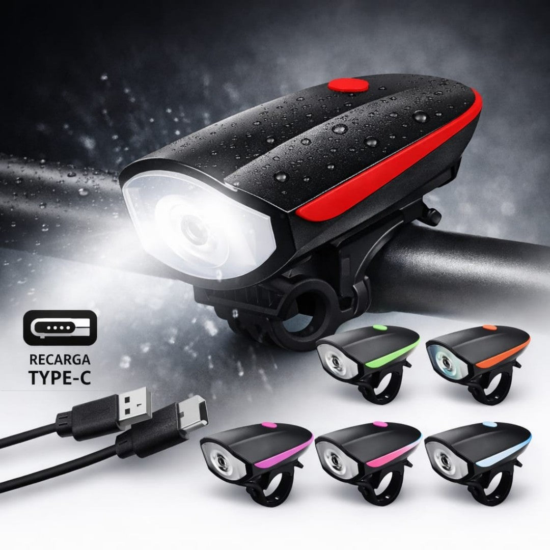 LUZ CON BOCINA PARA BICICLETA 7588