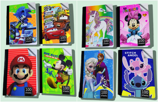 CUADERNO COSIDO  A5 100HOJA