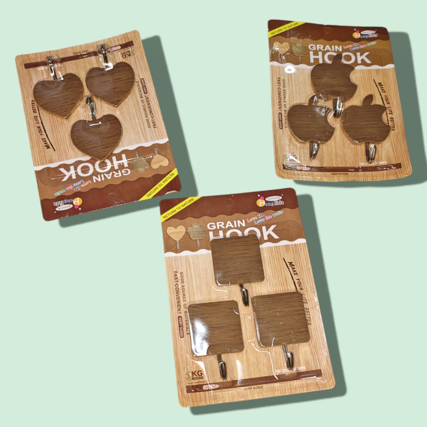 SET VENTOSA MADERA 3PCS STRONG