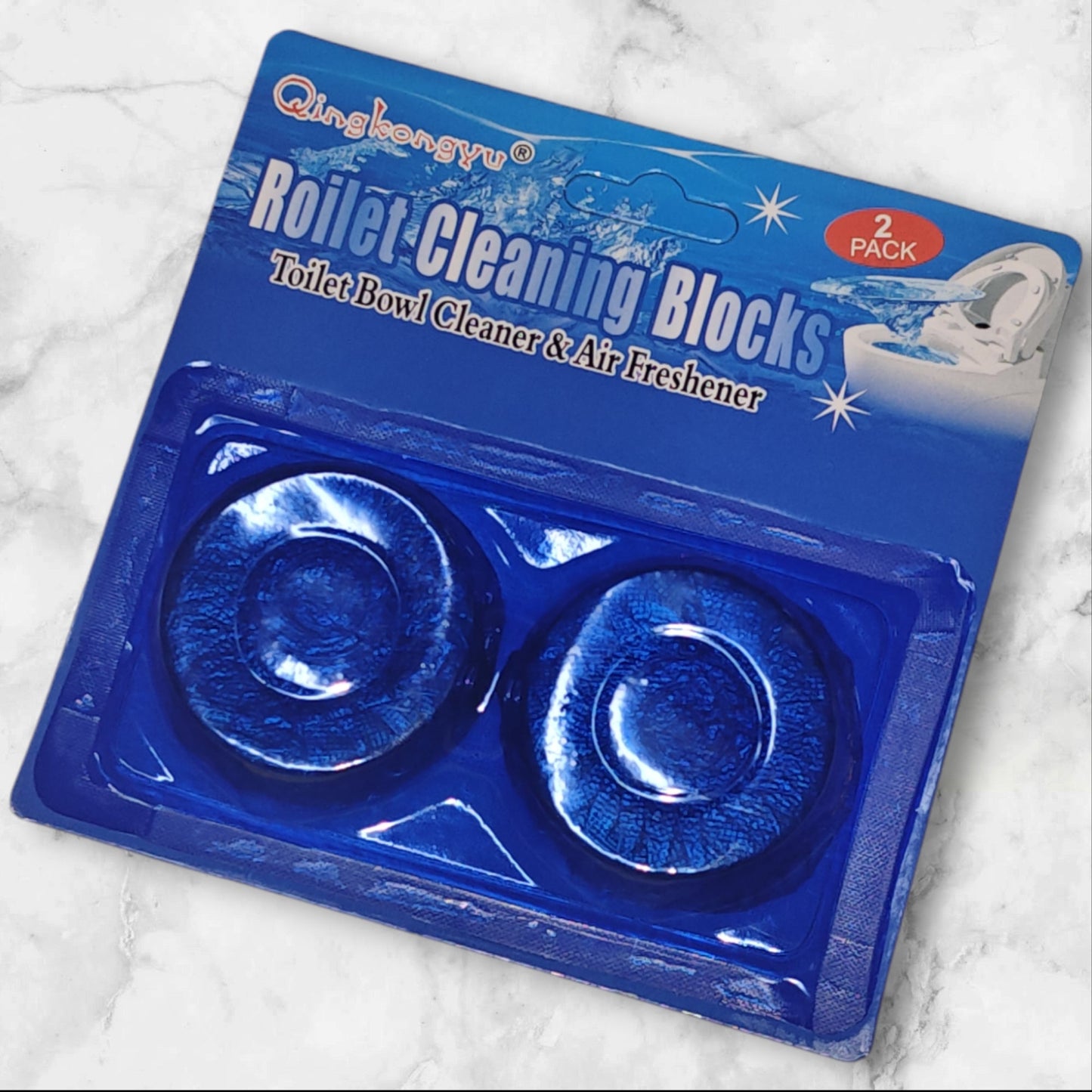 PASTILLA AZUL BANO 2PCS