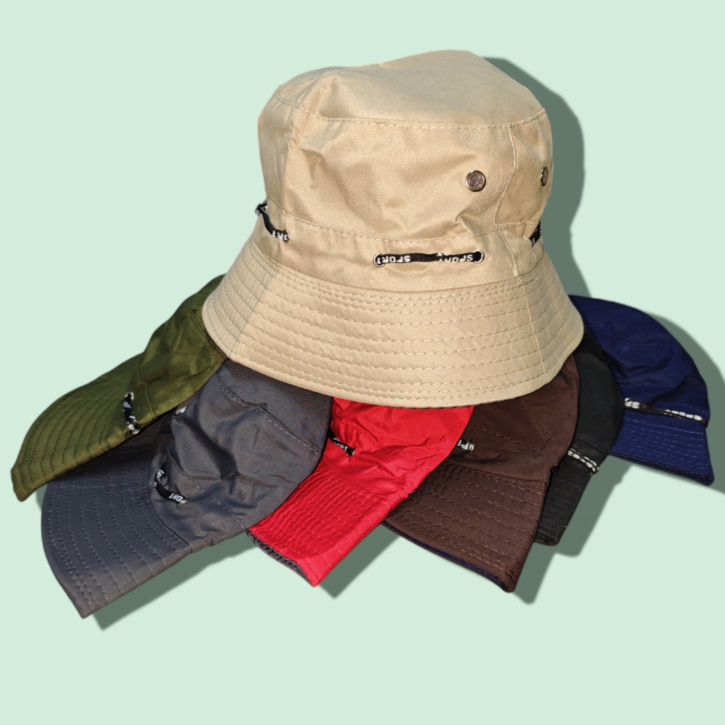 SOMBRERO PESCA TELA CON MECATE