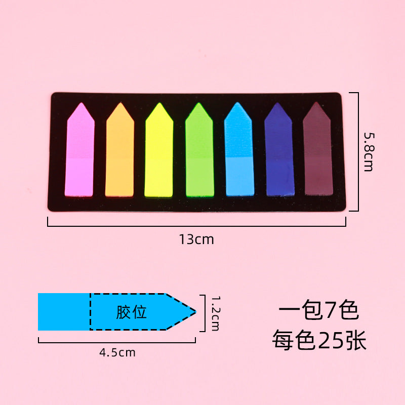 MARCADOR DE PAGINA 7PCS PET7