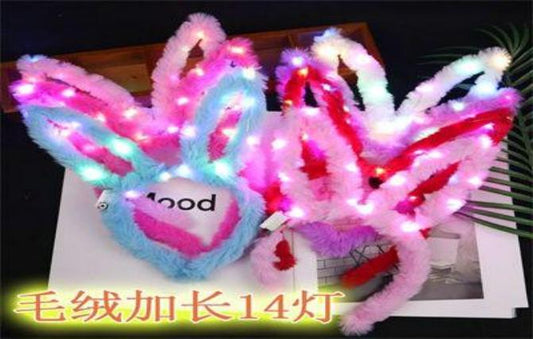 DIADEMA OREJA CONEJO CON LUZ