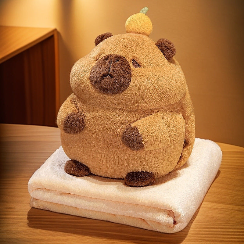 COBIJA ALMOHADA CAPIBARA