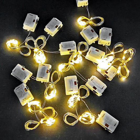 LUZ 20 LED CALIDA 2M C/ BATERIA