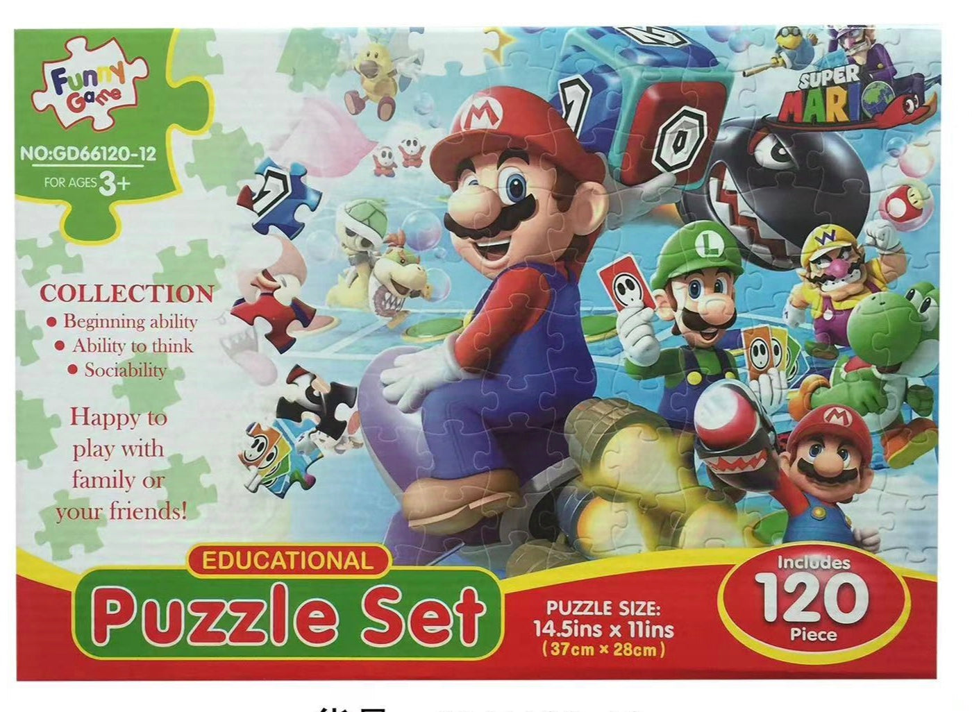 ROMBECABEZAS 120PCS MARIO GD66120-12