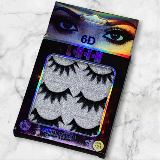 PESTANA 6D 3PCS CAJA