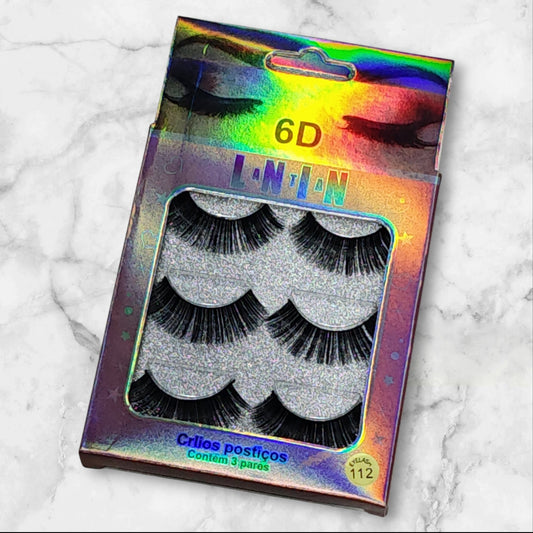 PESTANA 6D 3PCS CAJA ROSADA