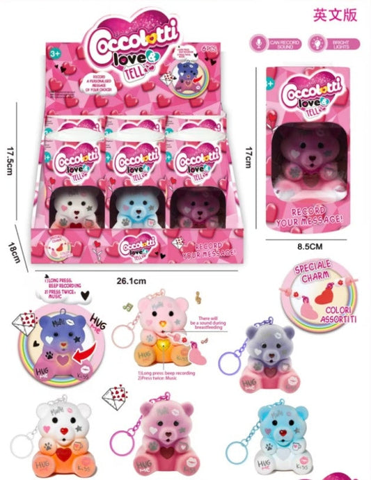 OSO CORAZON CON GRABADORA 6901-1