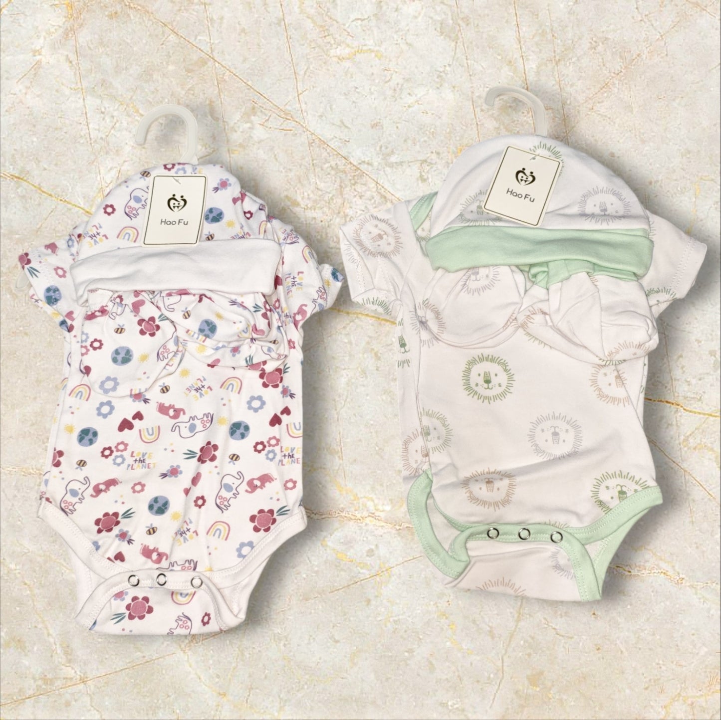 JUEGO ROPA P/BEBE 4PCS HZ A