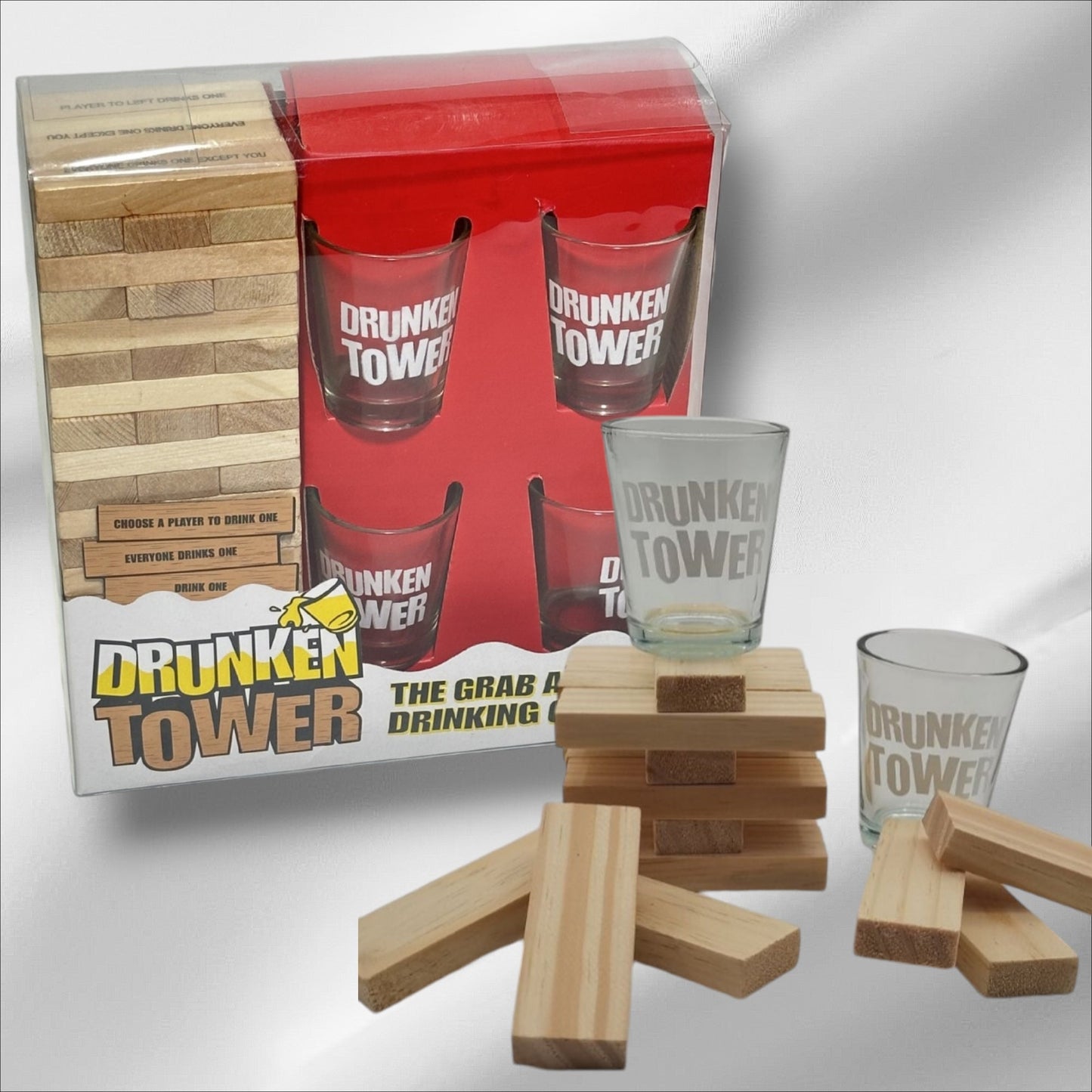 JUEGO DE TRAGO CON JENGA BLANCA MS20460Y