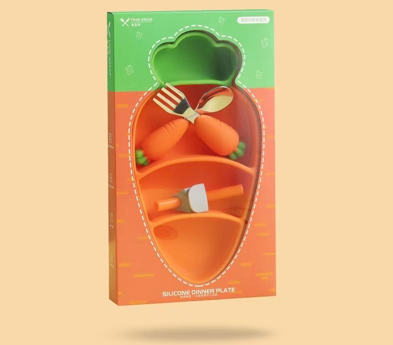 SET VAJILLA PARA BEBE ZANAHORIA