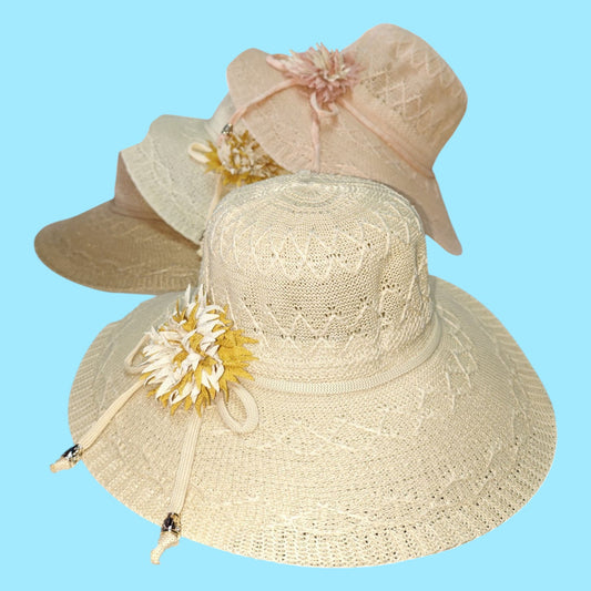 SOMBRERO MUJER FLOR 4446