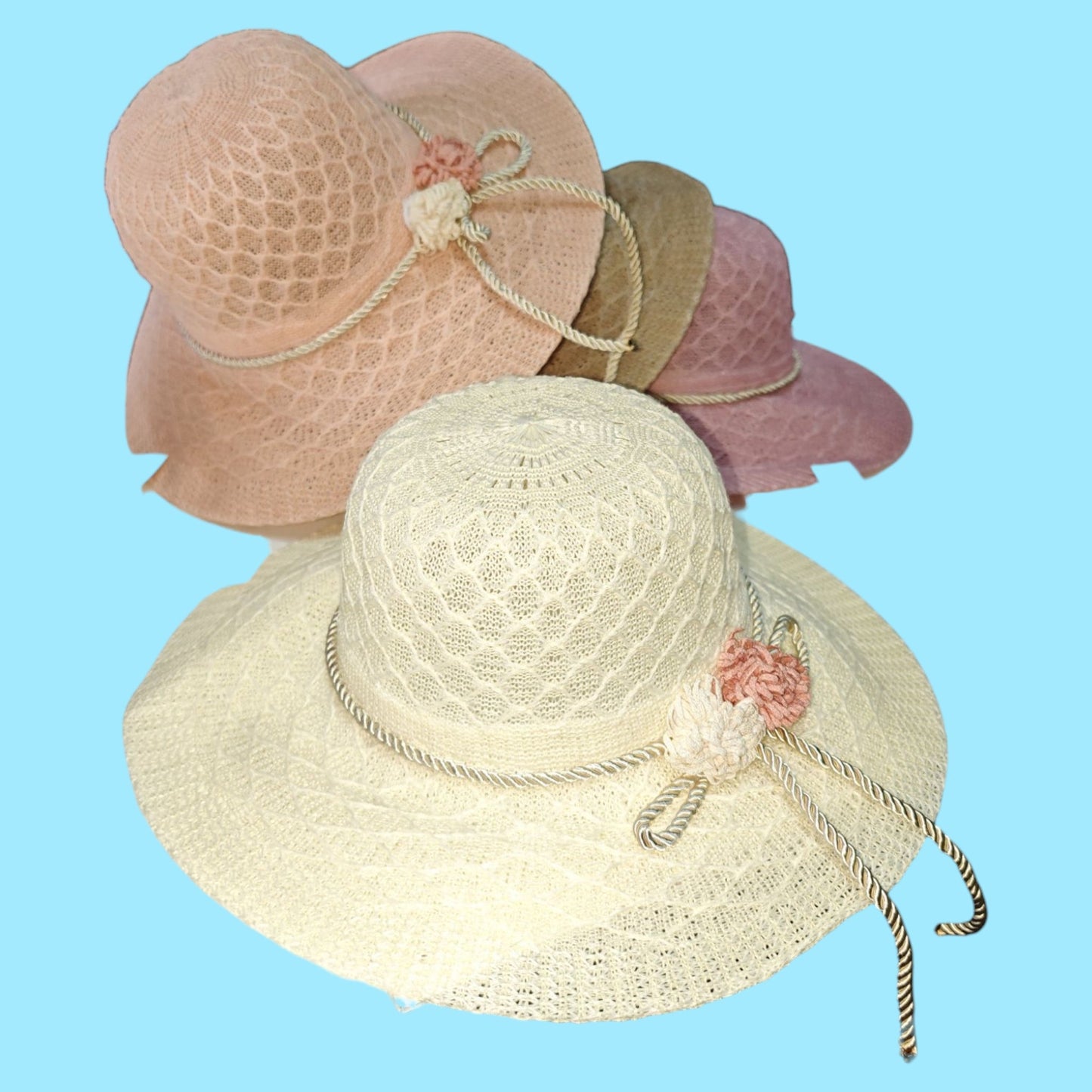 SOMBRERO MUJER FLOR 4446B