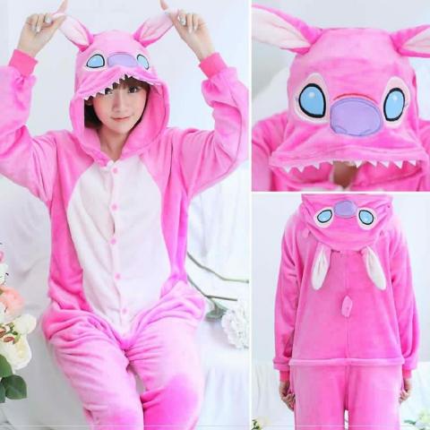PIJAMA STITCH ROSADO