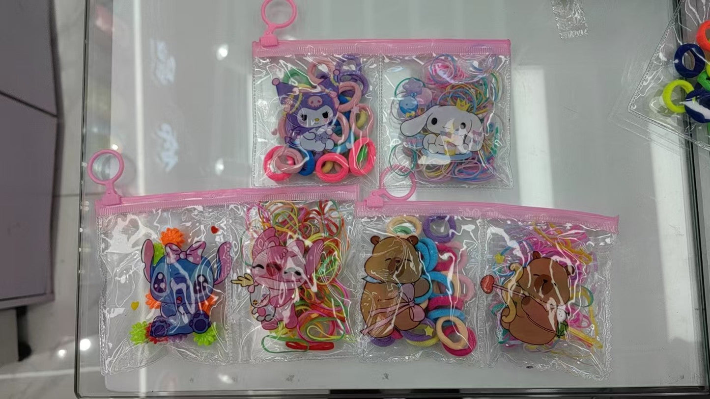 LIGAS P\ CABELLO BOLSA 2EN1 PERSONAJE