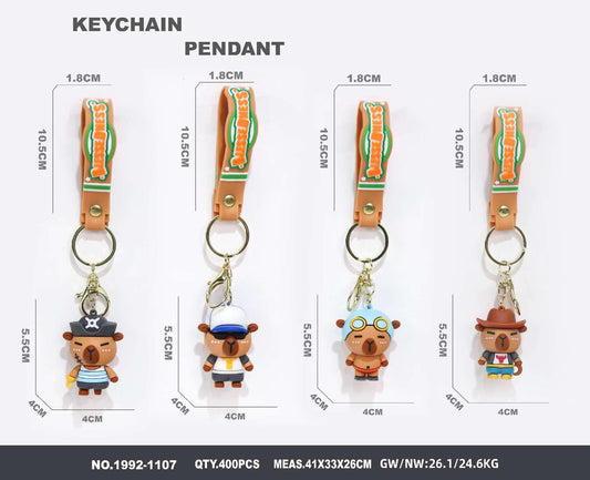 LLAVERO CAPIBARA GORRO