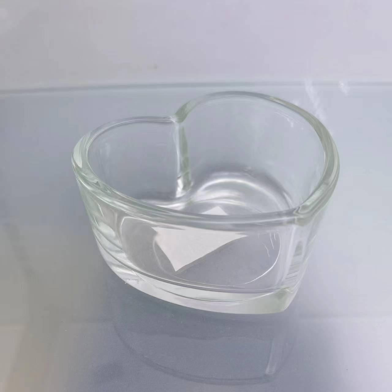 CANDELABRO VIDRIO CORAZON B