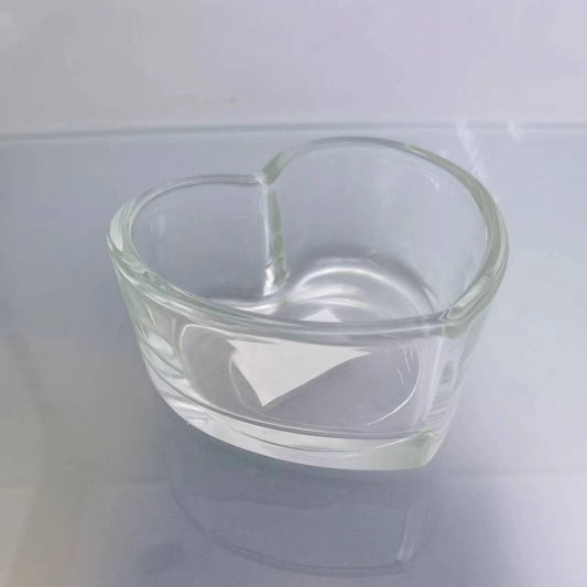 CANDELABRO VIDRIO CORAZON B