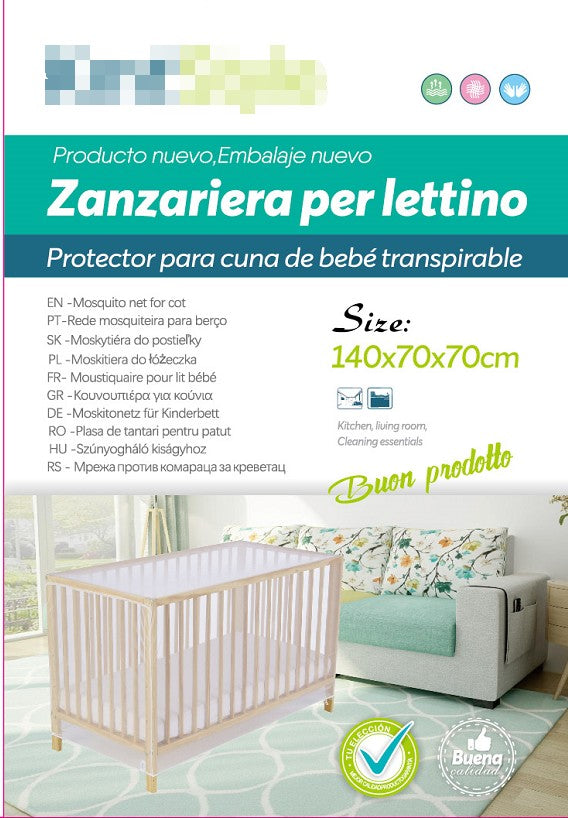 MOSQUITERO PARA CUNA BEBE 140*70*70CM