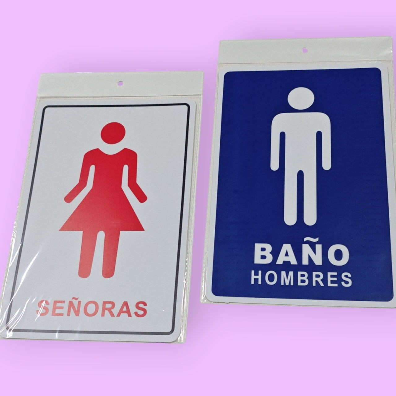 ROTULO BANO HOMBRE MUJER 20*30