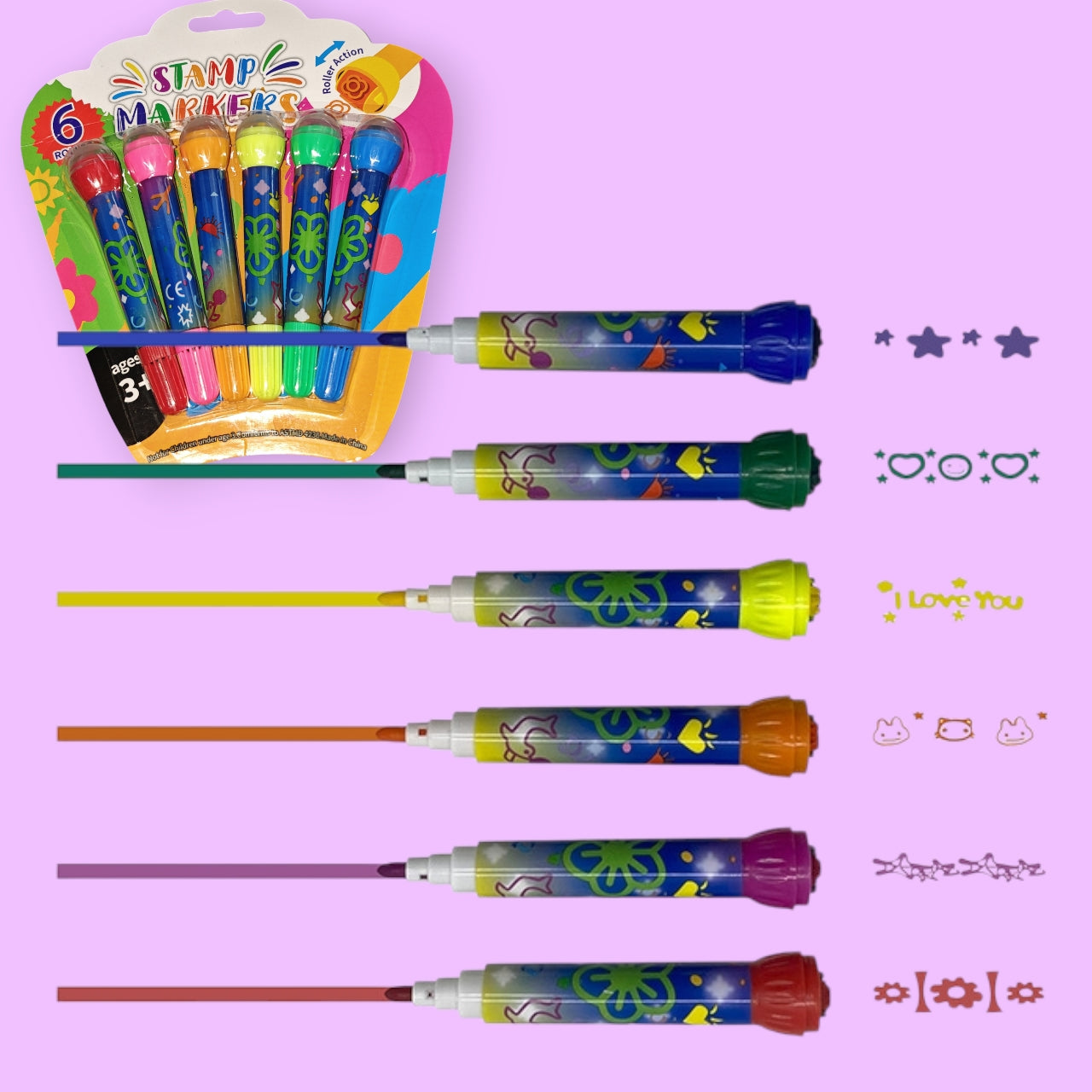 MARCADOR SELLO 6COLOR