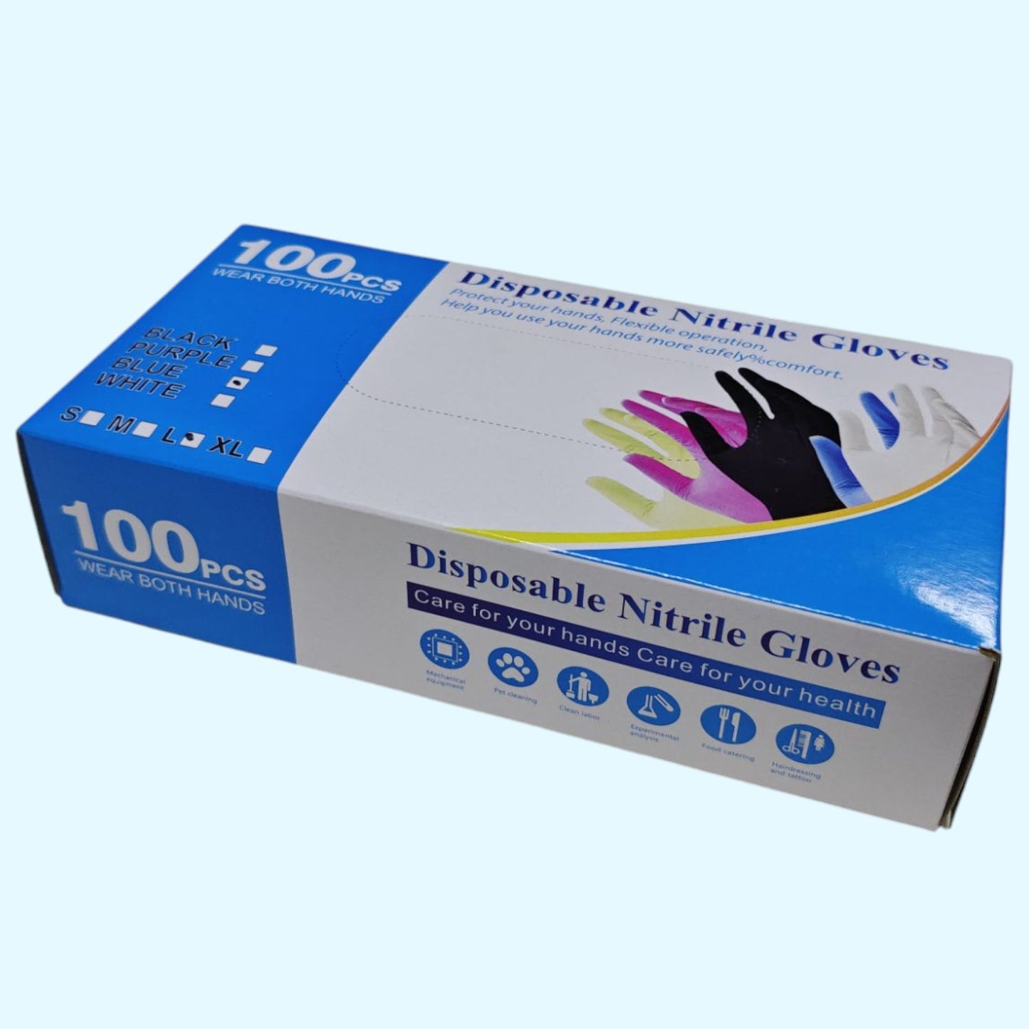 GUANTES DE VINILO AZUL