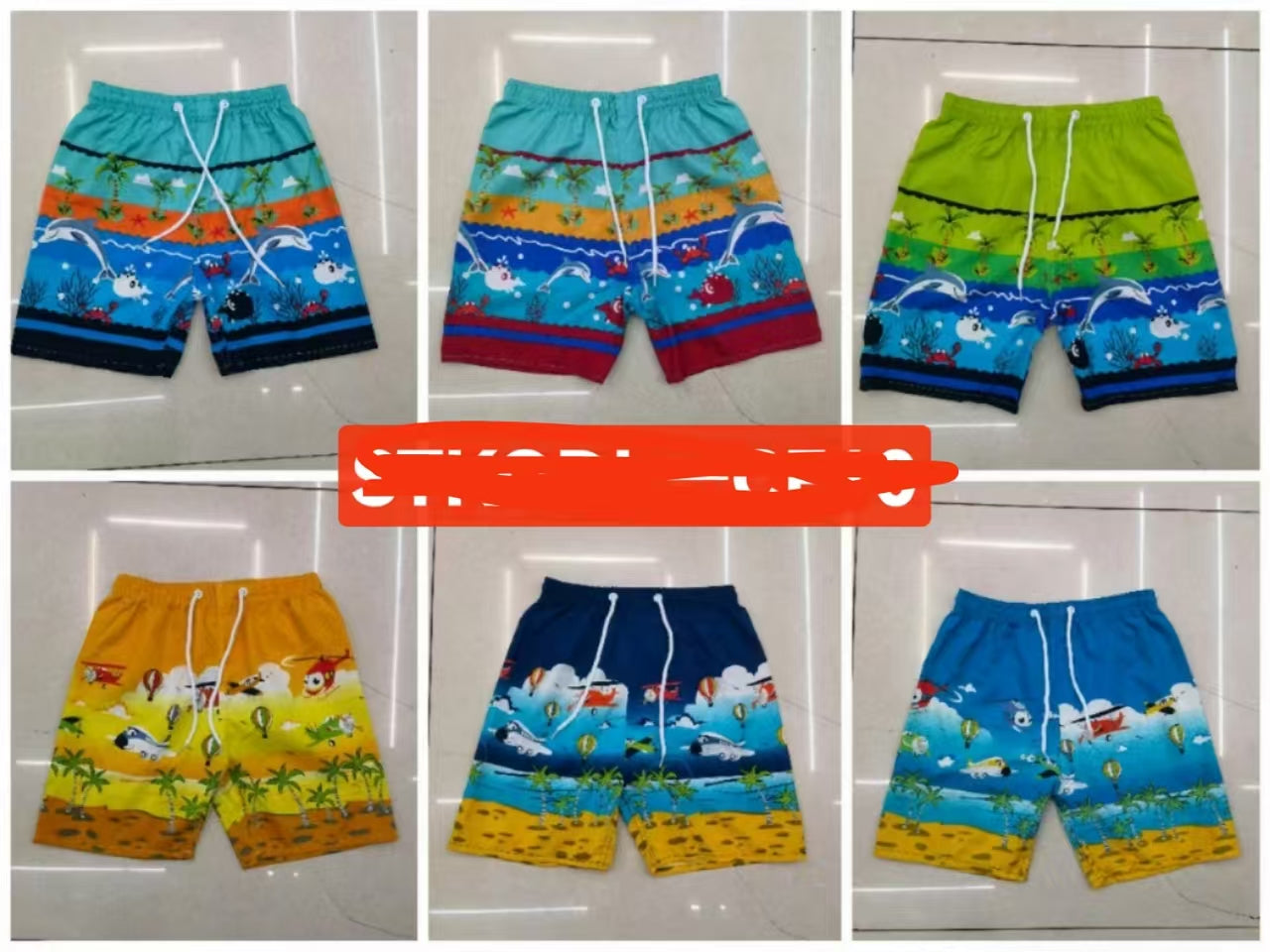 PANTALONETA DE BANO PARA NINO MALLA